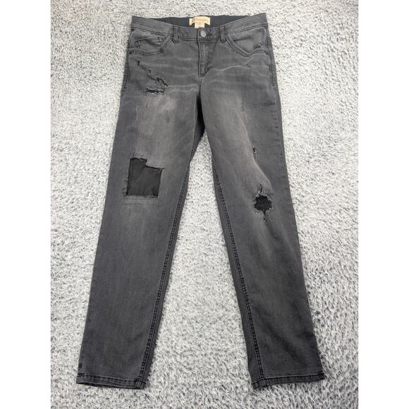 Democracy Jeans Women 10 Black Ab Technology Skinny Distressed Normcore Casual - Picture 3 of 10